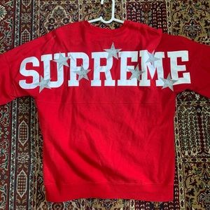 Supreme red crewneck